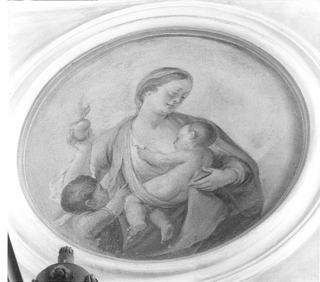 Madonna con Bambino e San Giovannino (dipinto, opera isolata) - ambito lombardo (seconda metà sec. XVIII)