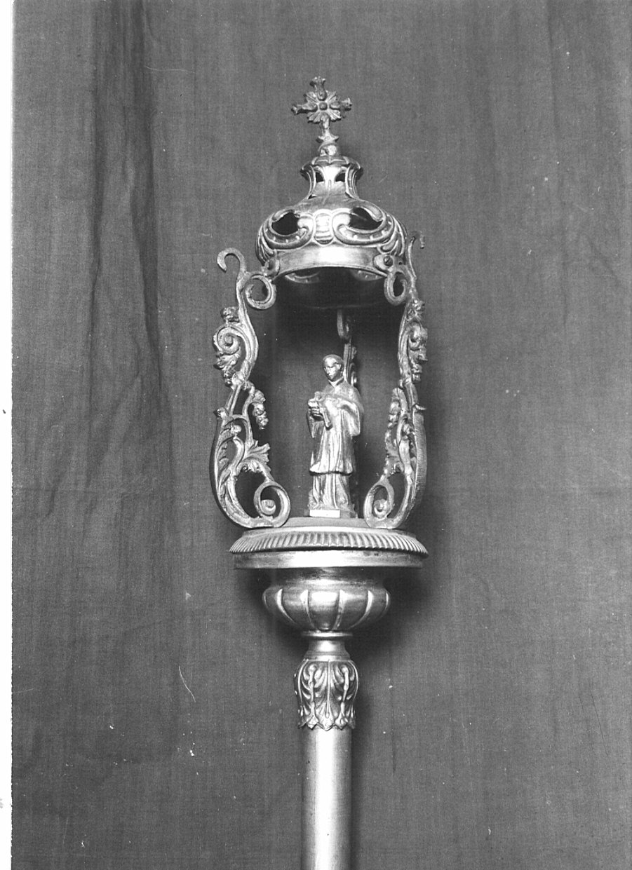 mazza processionale, serie - bottega lombarda (fine/inizio secc. XIX/ XX)