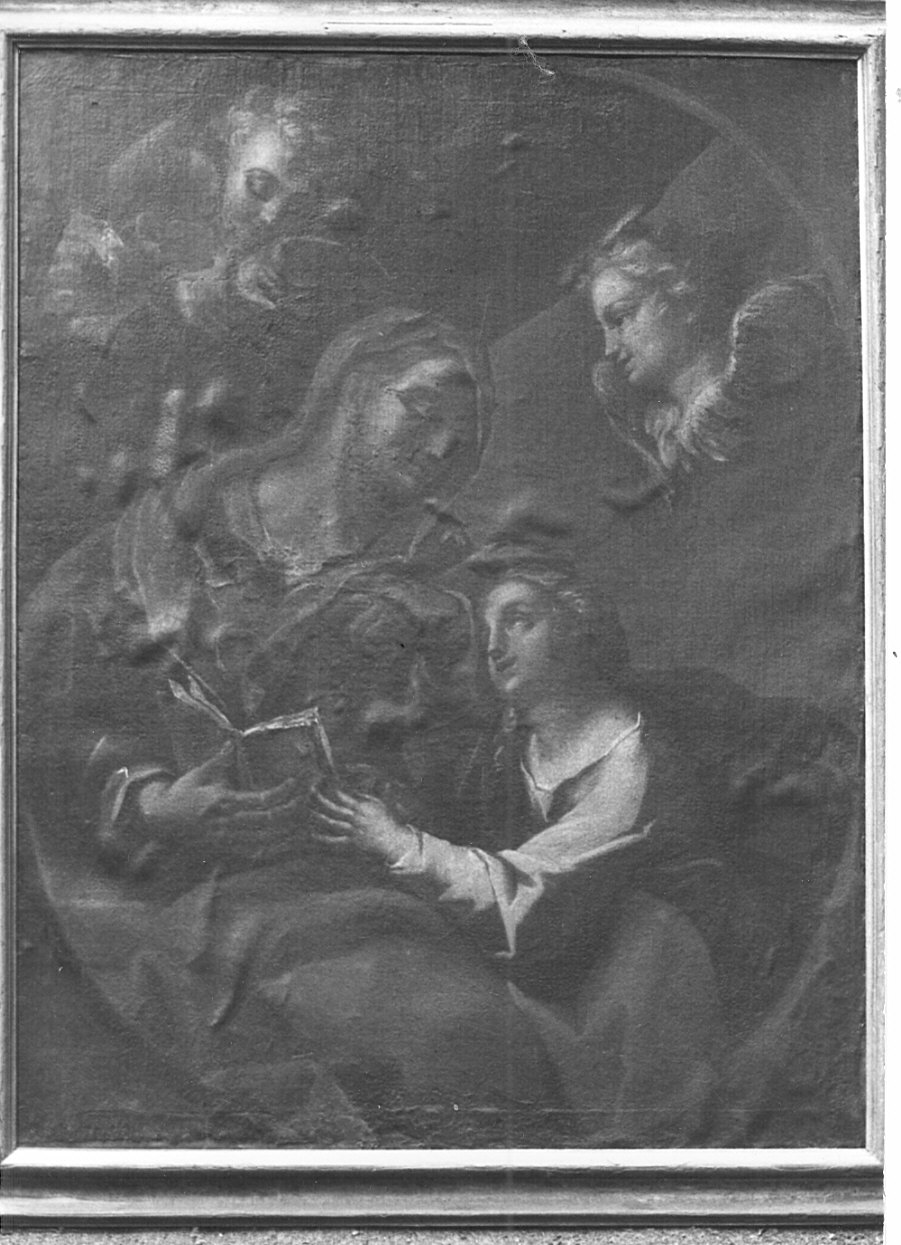 Sant'Anna insegna a leggere a Maria Vergine (dipinto, opera isolata) - ambito lombardo (sec. XVIII)