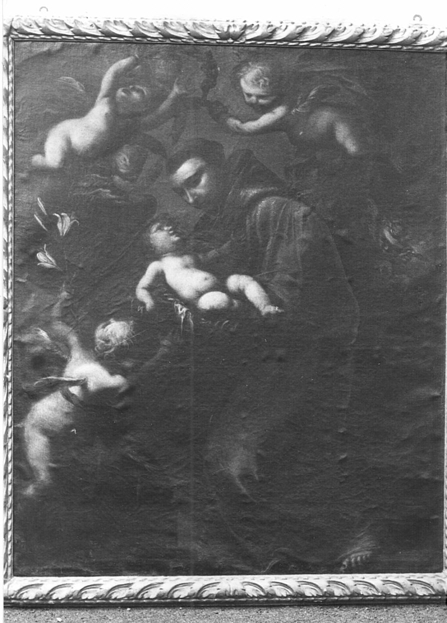 Santo con Gesù Bambino (?) (dipinto, opera isolata) - ambito lombardo (sec. XVIII)