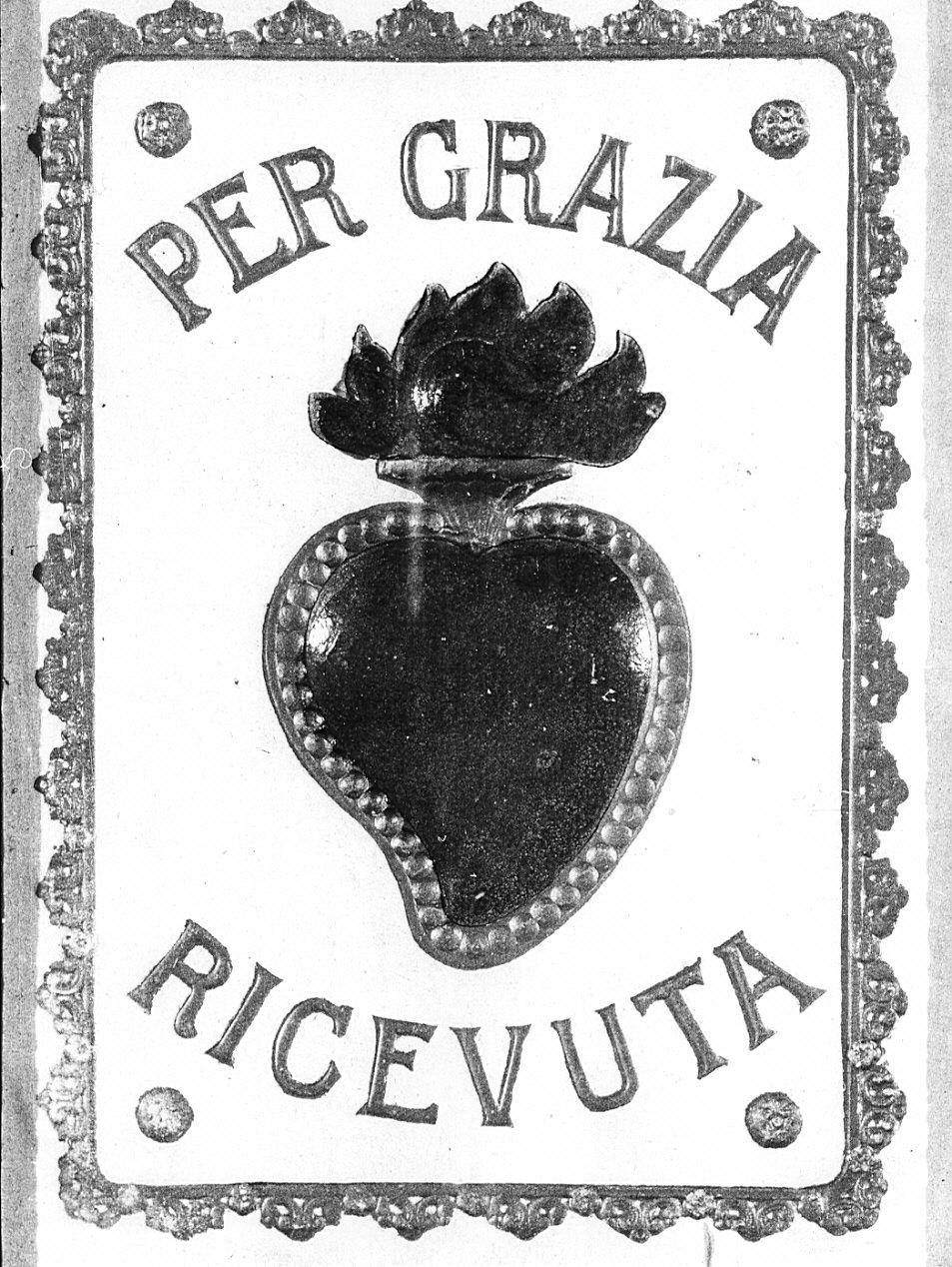 ex voto, coppia - bottega italiana (sec. XX)