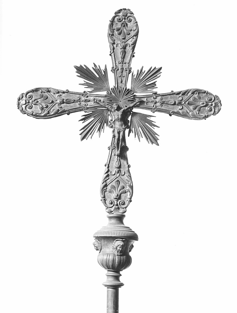 croce processionale, opera isolata - bottega lombarda (sec. XIX)