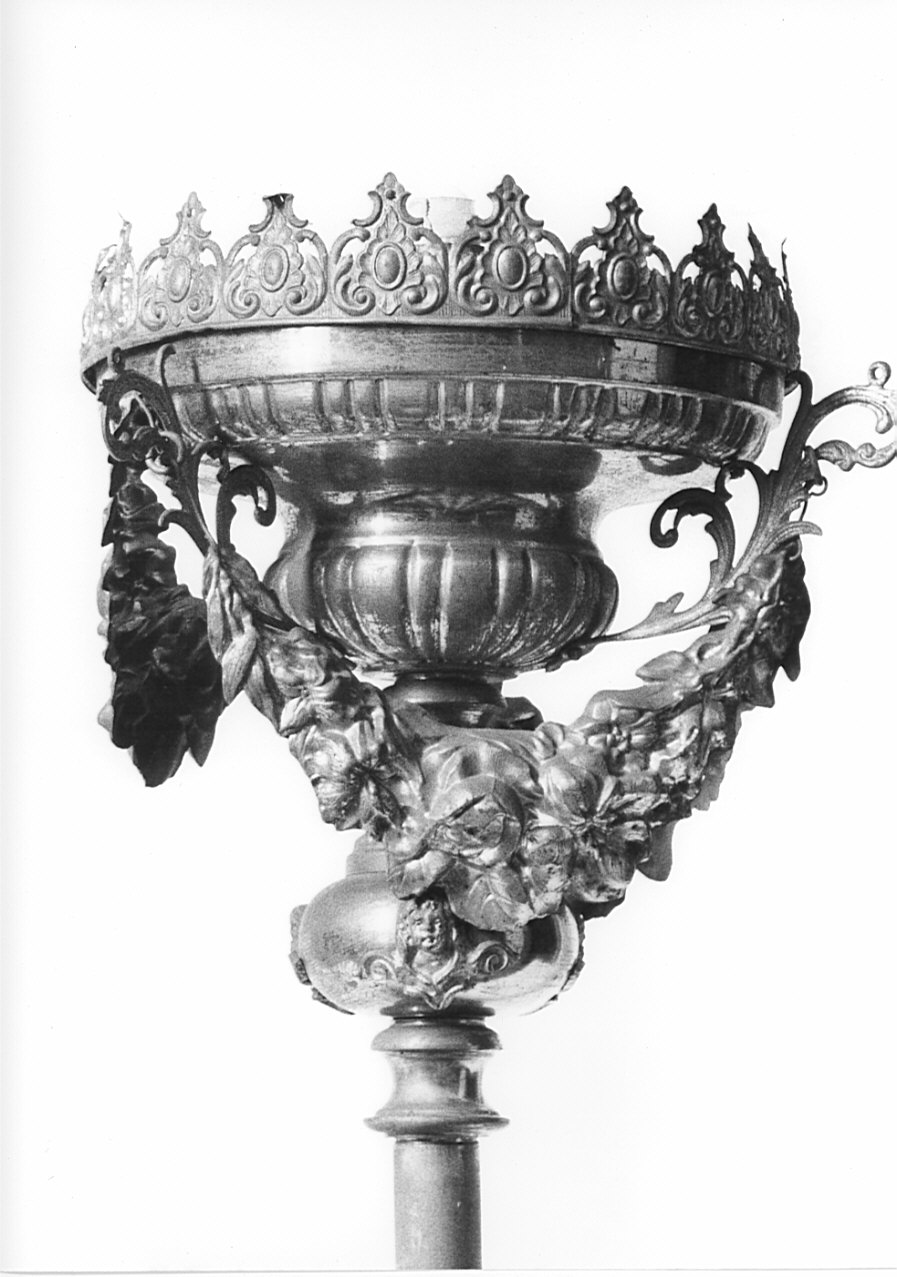 candelabro portatile, coppia - bottega lombarda (sec. XIX)