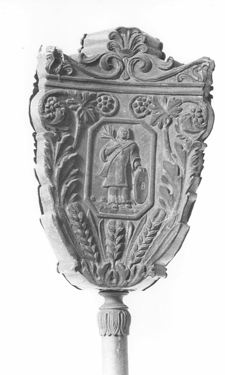 mazza processionale - bottega lombarda (sec. XIX)