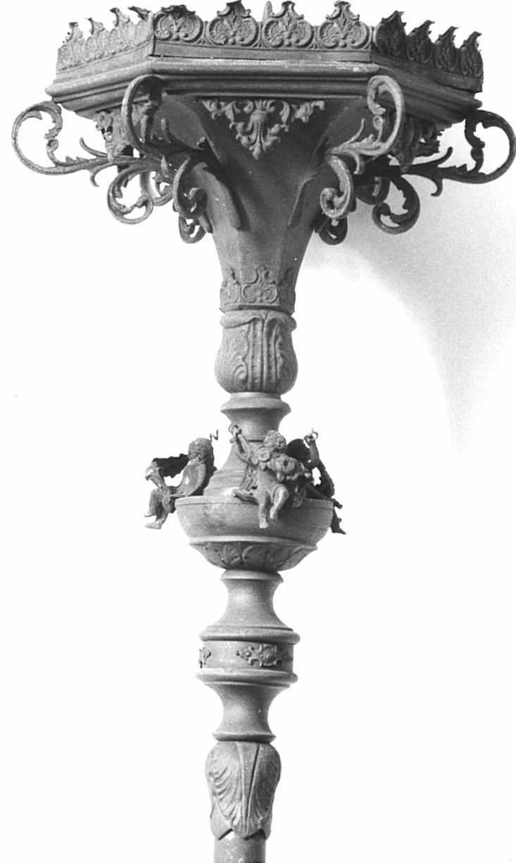 candelabro portatile, coppia - bottega lombarda (sec. XIX)