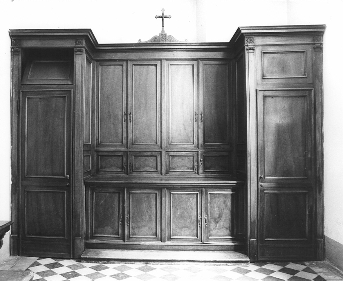 mobile da sacrestia, opera isolata - bottega lombarda (sec. XX)