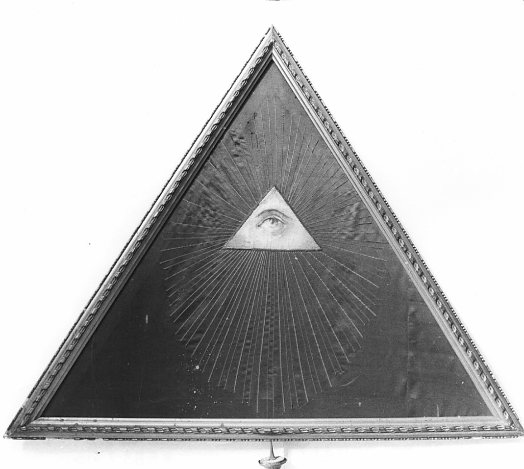 triangolo per esposizione eucaristica, opera isolata - manifattura lombarda (sec. XIX)