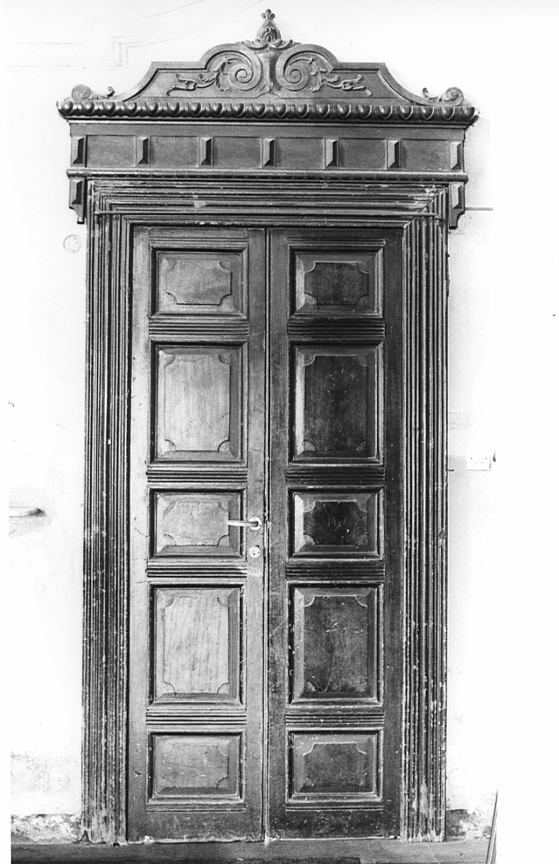 porta - a due battenti - bottega lombarda (fine/inizio secc. XIX/ XX)