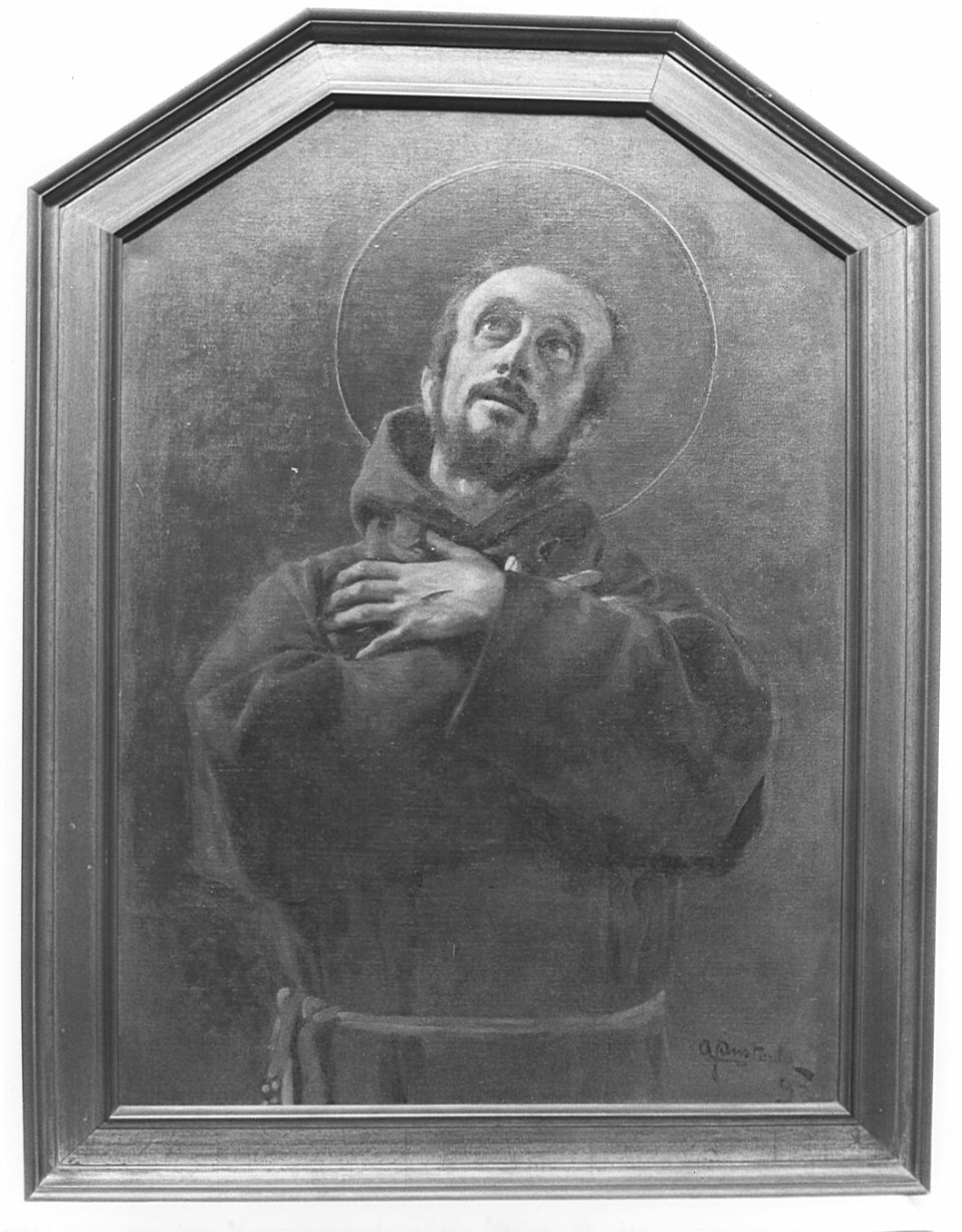 San Francesco d'Assisi (dipinto, opera isolata) di Pusterla A (sec. XIX)