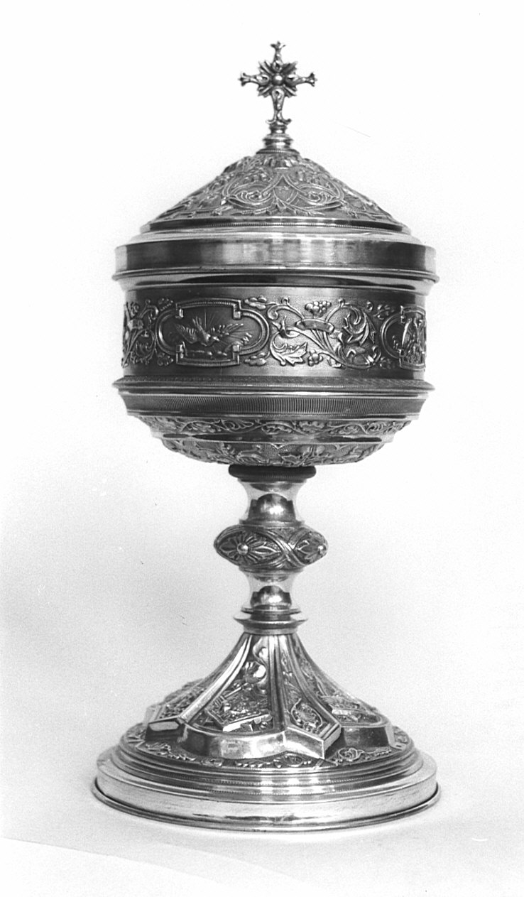 pisside, opera isolata - bottega lombarda (inizio sec. XX)