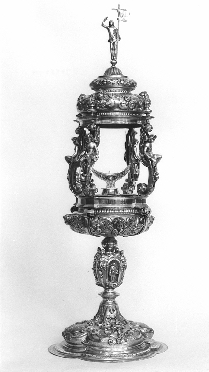 ostensorio, opera isolata - bottega lombarda (sec. XIX)