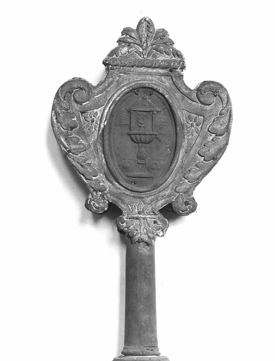 mazza processionale, opera isolata - bottega lombarda (fine/inizio secc. XVIII/ XIX)