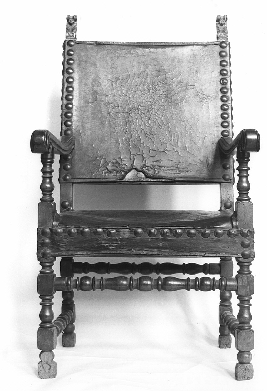 poltrona, opera isolata - bottega lombarda (sec. XIX)