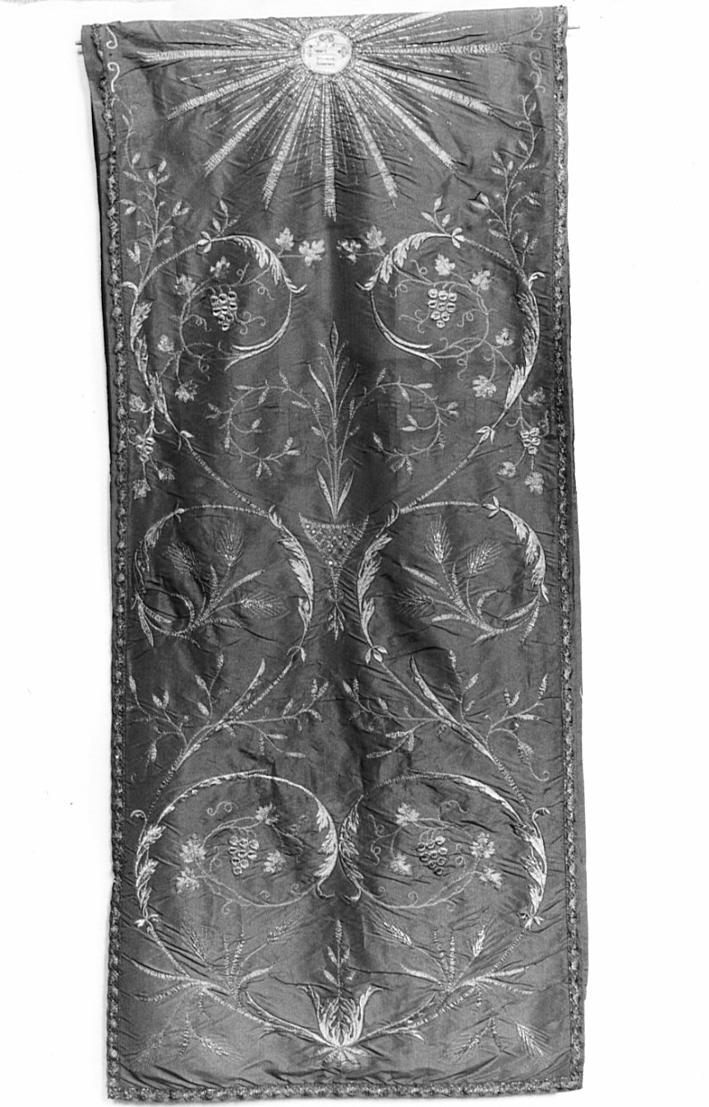 velo omerale, opera isolata - manifattura italiana (sec. XIX)