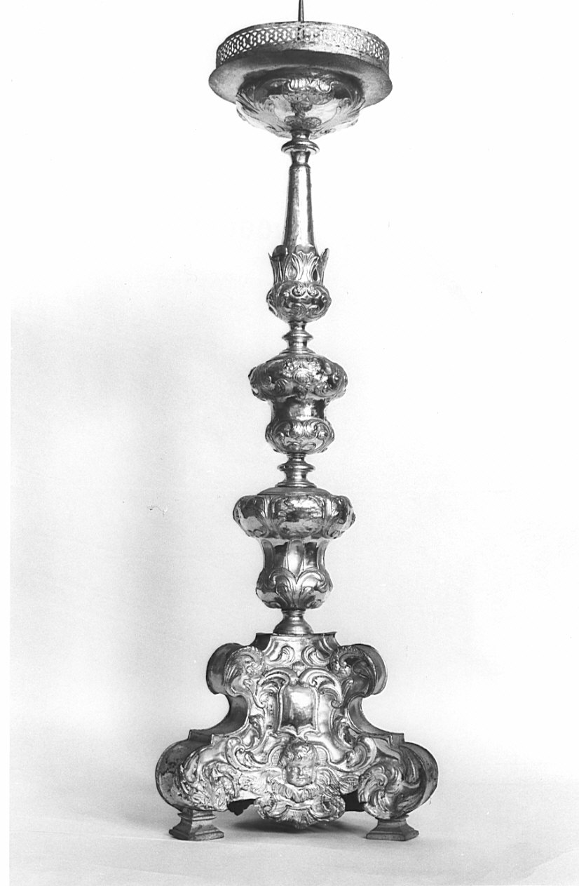 candeliere, serie - bottega lombarda (inizio sec. XVIII)