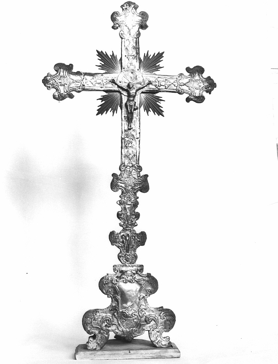 croce d'altare, opera isolata - bottega lombarda (sec. XVIII)