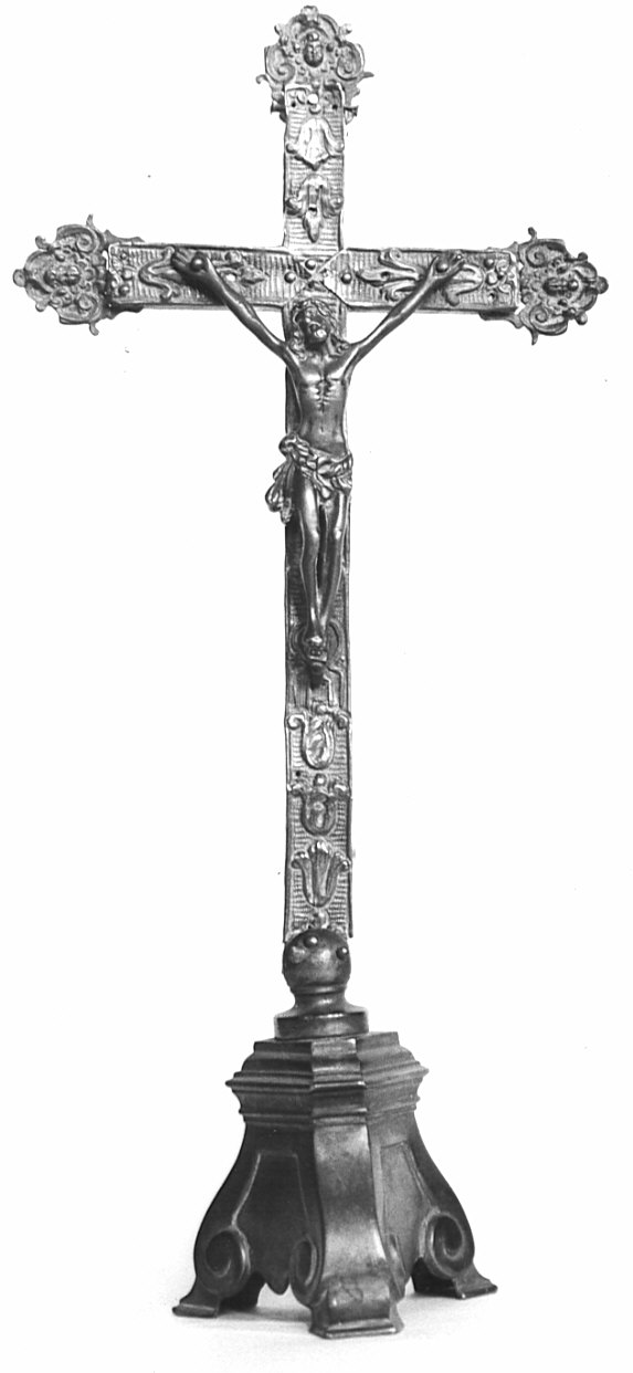 croce d'altare, opera isolata - bottega lombarda (sec. XIX)