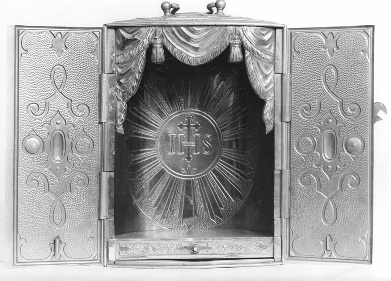 tabernacolo portatile, opera isolata - bottega lombarda (fine/inizio secc. XIX/ XX)