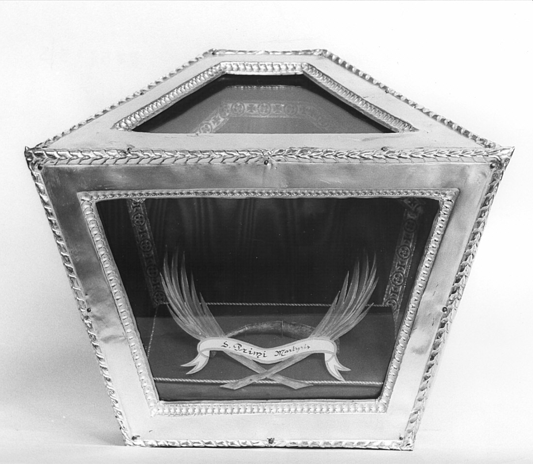 reliquiario a teca, serie - bottega lombarda (sec. XIX)