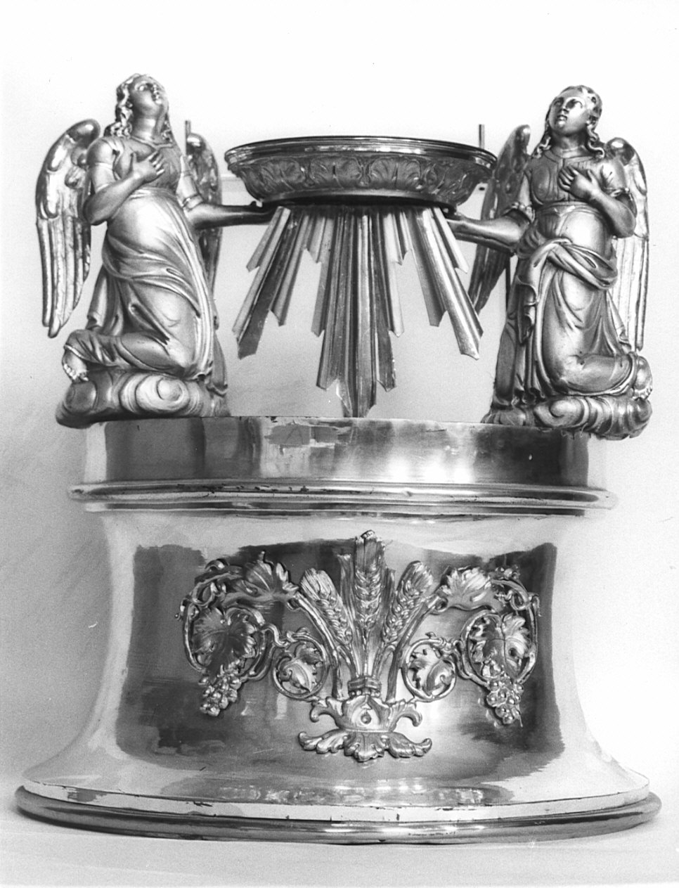 tronetto per esposizione eucaristica, opera isolata - bottega lombarda (seconda metà sec. XIX)