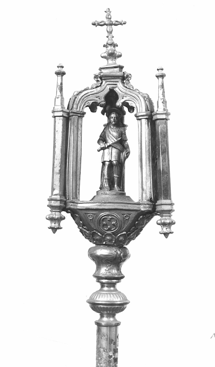 mazza processionale - bottega italiana (inizio sec. XX)