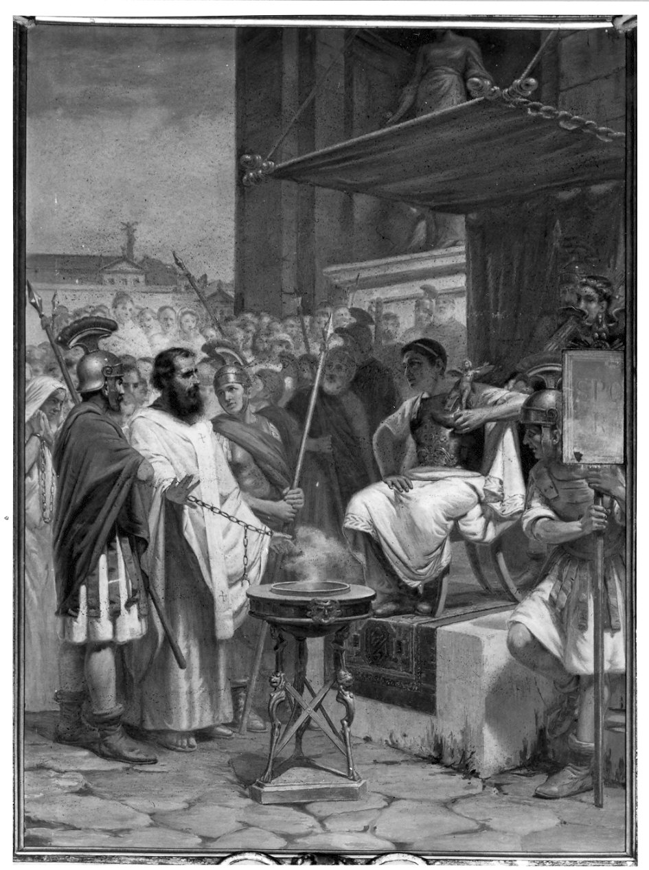martirio di San Materno (dipinto) di Riva Giuseppe (inizio sec. XX)
