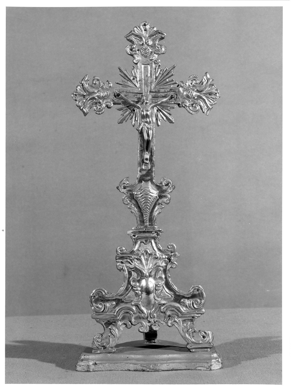 croce d'altare, opera isolata - bottega lombarda (sec. XVIII)