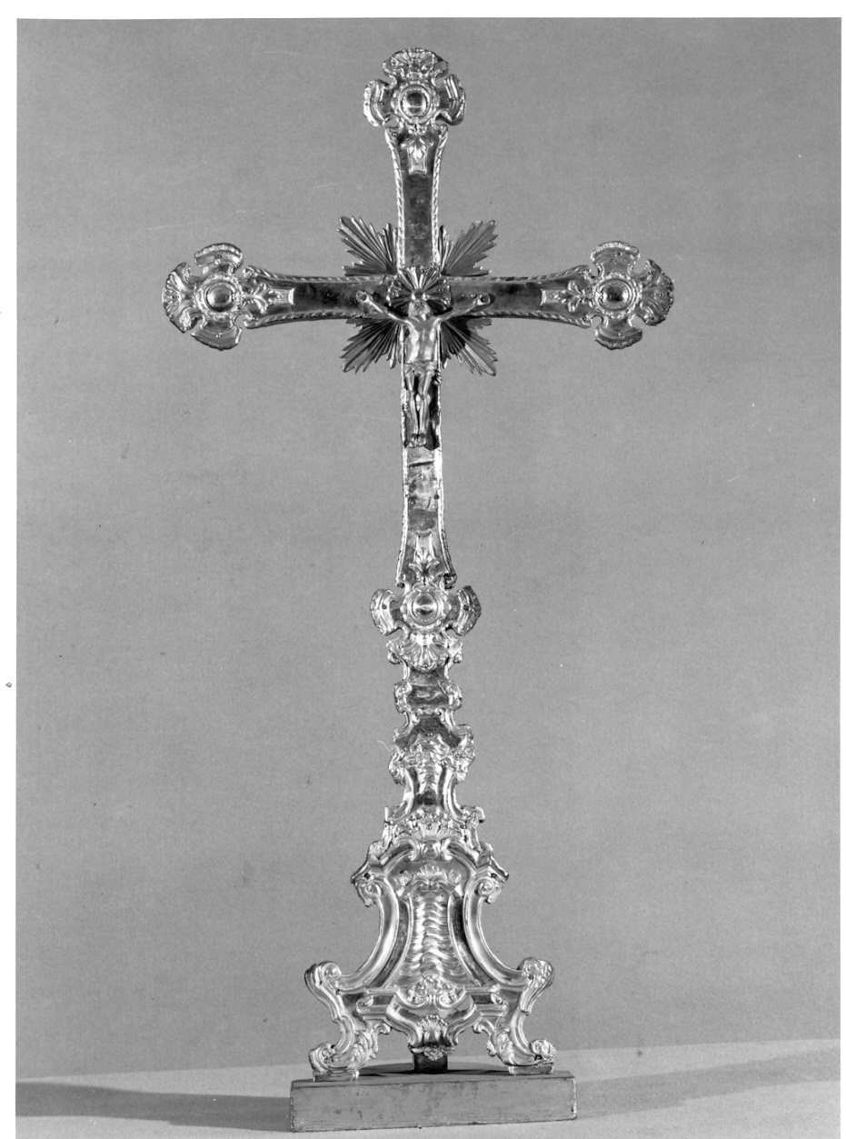 croce d'altare, opera isolata - bottega lombarda (fine/inizio secc. XVIII/ XIX)