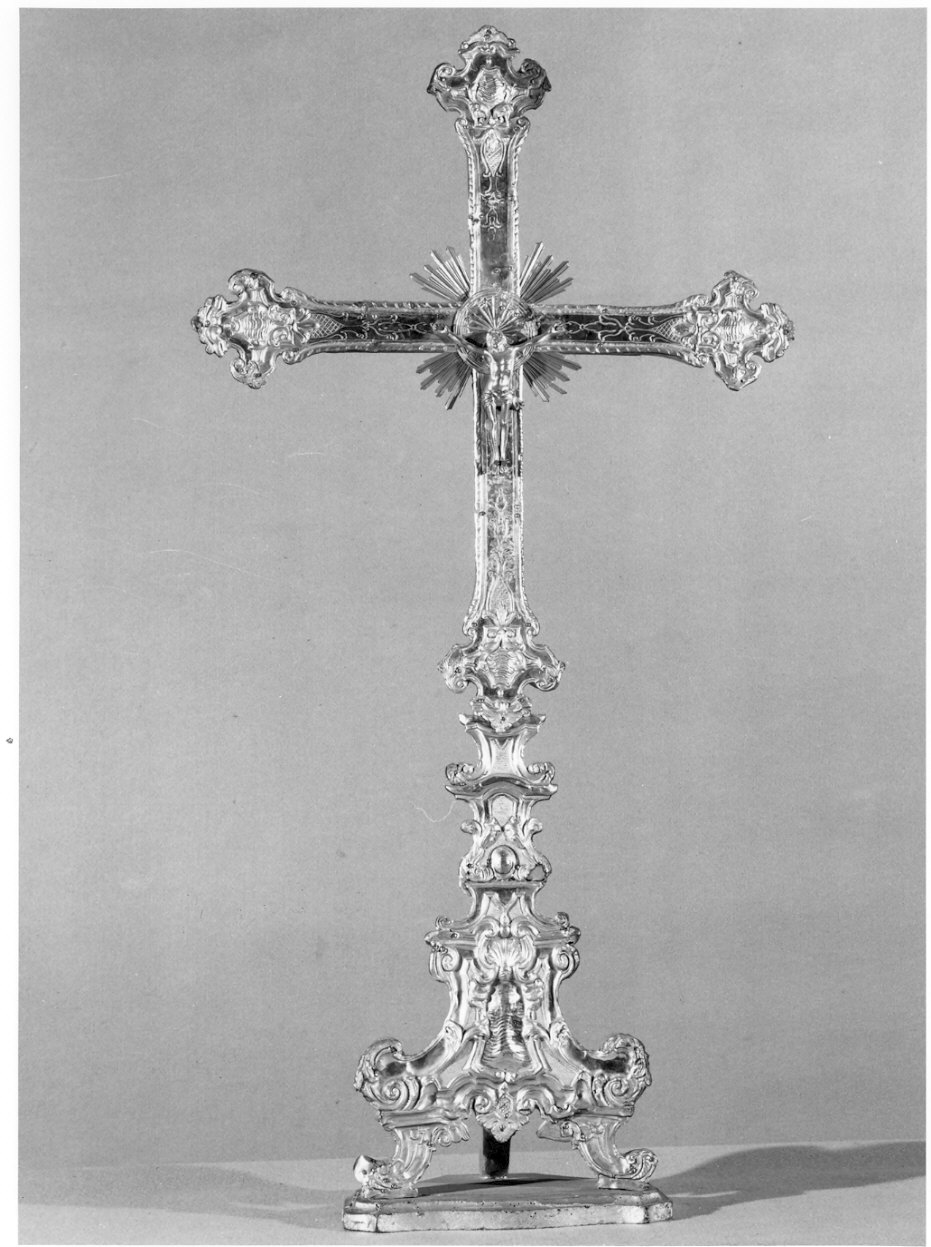 croce d'altare, opera isolata - bottega lombarda (sec. XVIII)