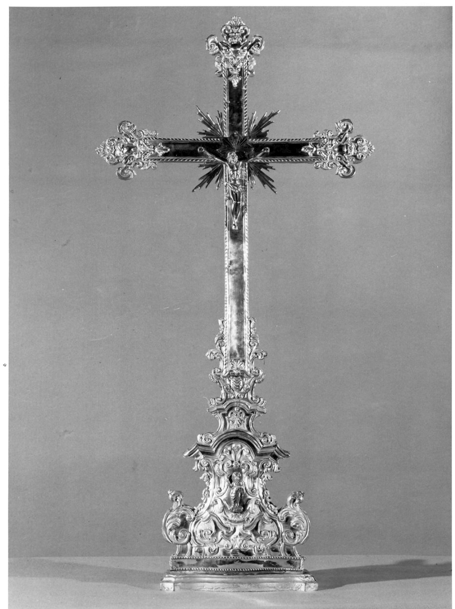 croce d'altare, opera isolata - bottega lombarda (sec. XVIII)