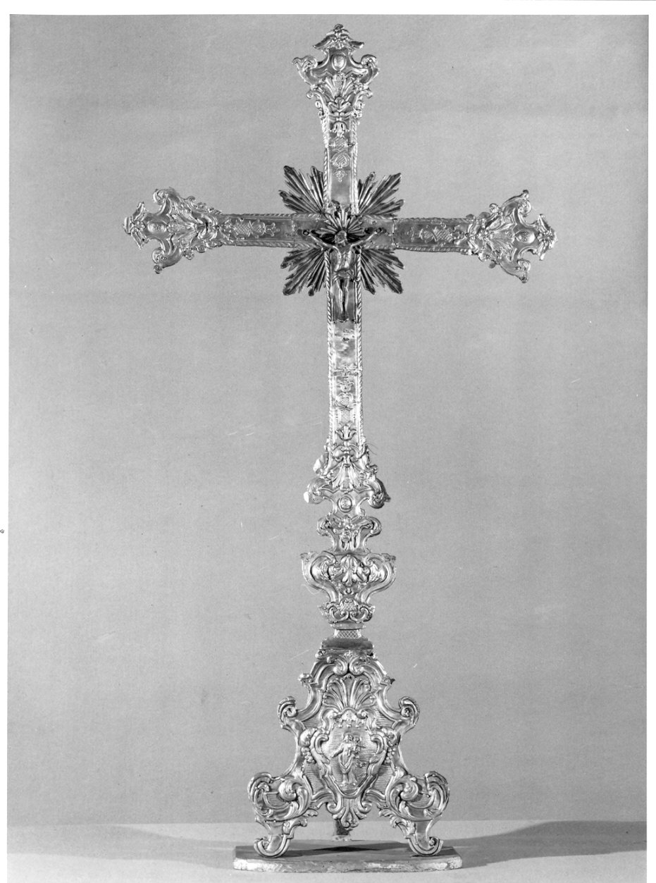 croce d'altare, opera isolata - bottega lombarda (sec. XVIII)