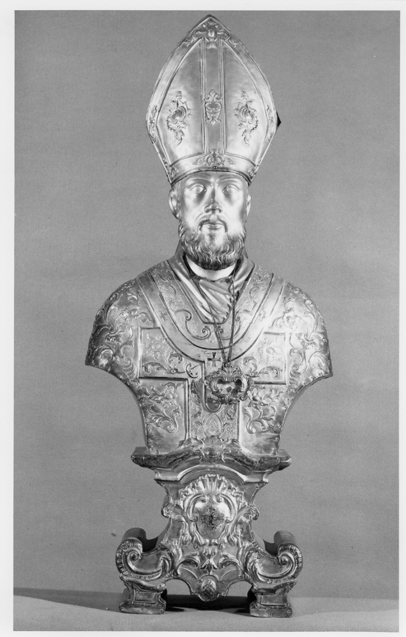 reliquiario - a busto - bottega lombarda (sec. XIX)