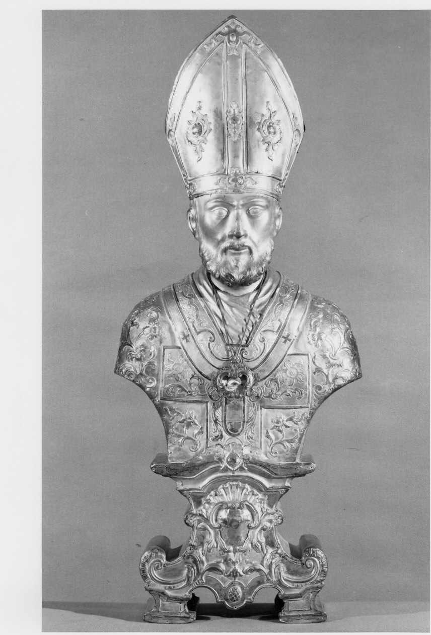 reliquiario - a busto - bottega lombarda (sec. XIX)