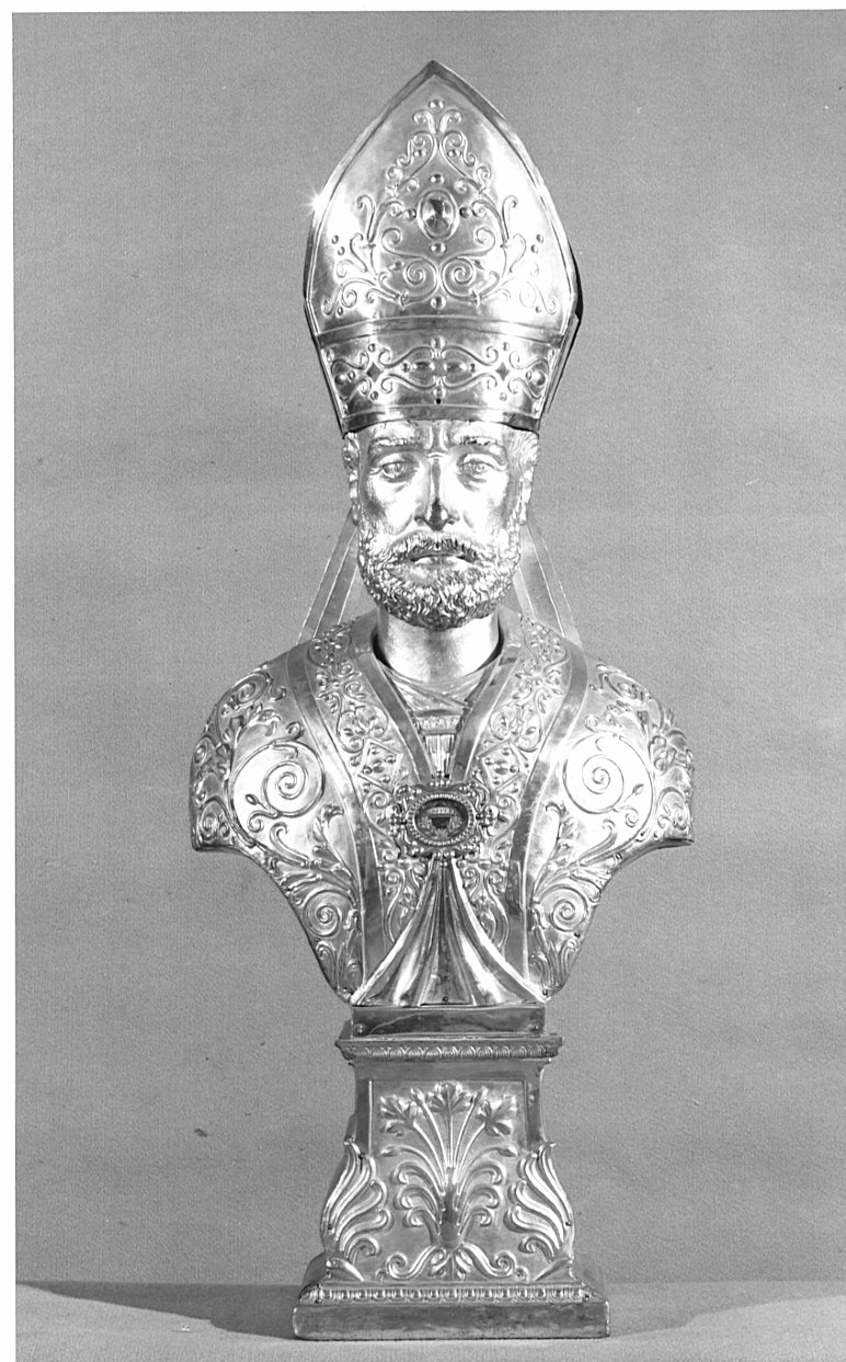 reliquiario - a busto - bottega lombarda (sec. XIX)