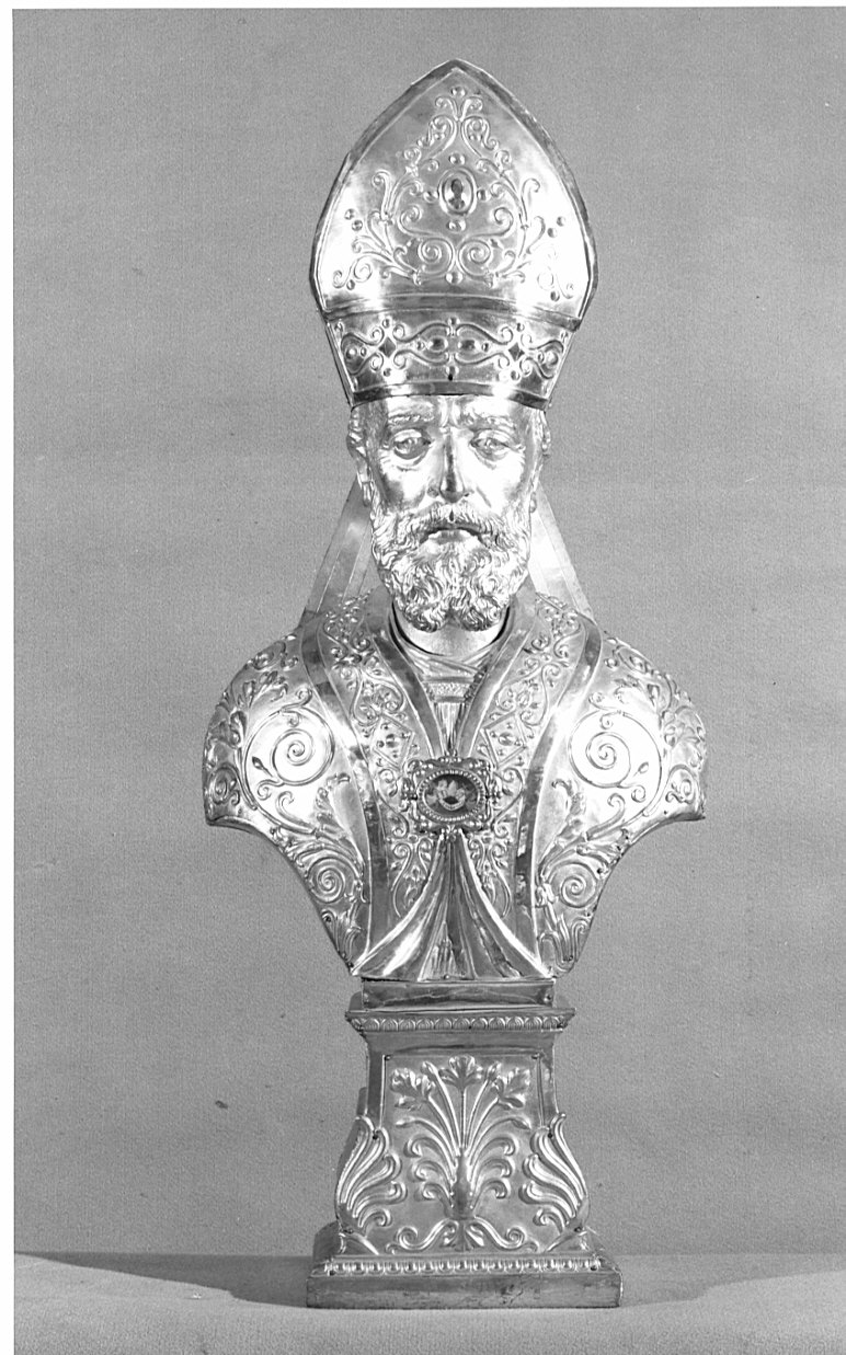 reliquiario - a busto - bottega lombarda (sec. XIX)