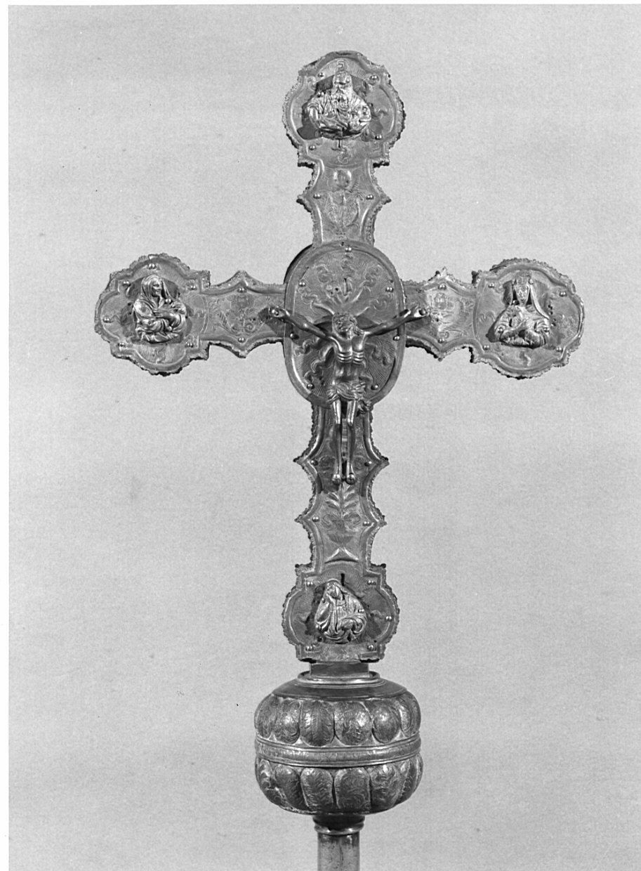 croce processionale, opera isolata - bottega lombarda (sec. XVI)