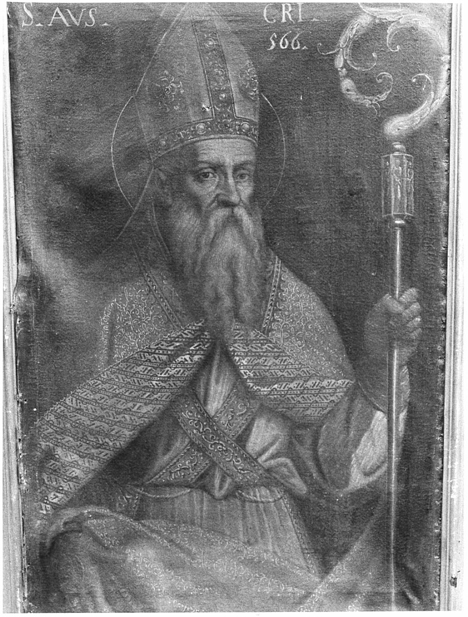 Santo vescovo (dipinto, opera isolata) - ambito lombardo (inizio sec. XVII)