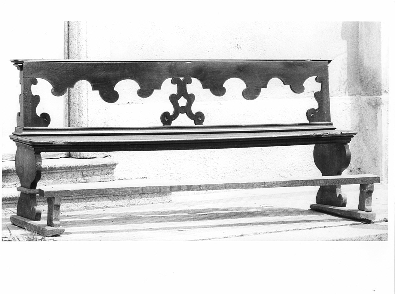 banco da chiesa, coppia - bottega lombarda (sec. XVIII)