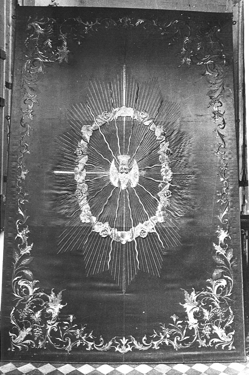 cielo di baldacchino, opera isolata - manifattura lombarda (inizio sec. XIX)