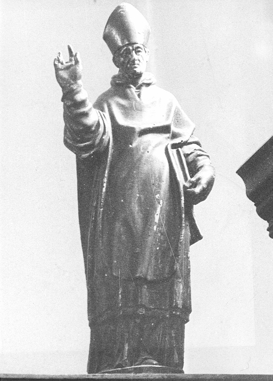 San Carlo Borromeo (statua, elemento d'insieme) - bottega lombarda (sec. XVII, sec. XX)