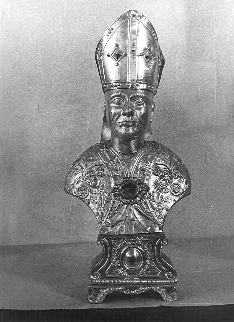 San Carlo Borromeo (reliquiario - a busto, opera isolata) - bottega lombarda (sec. XVIII)