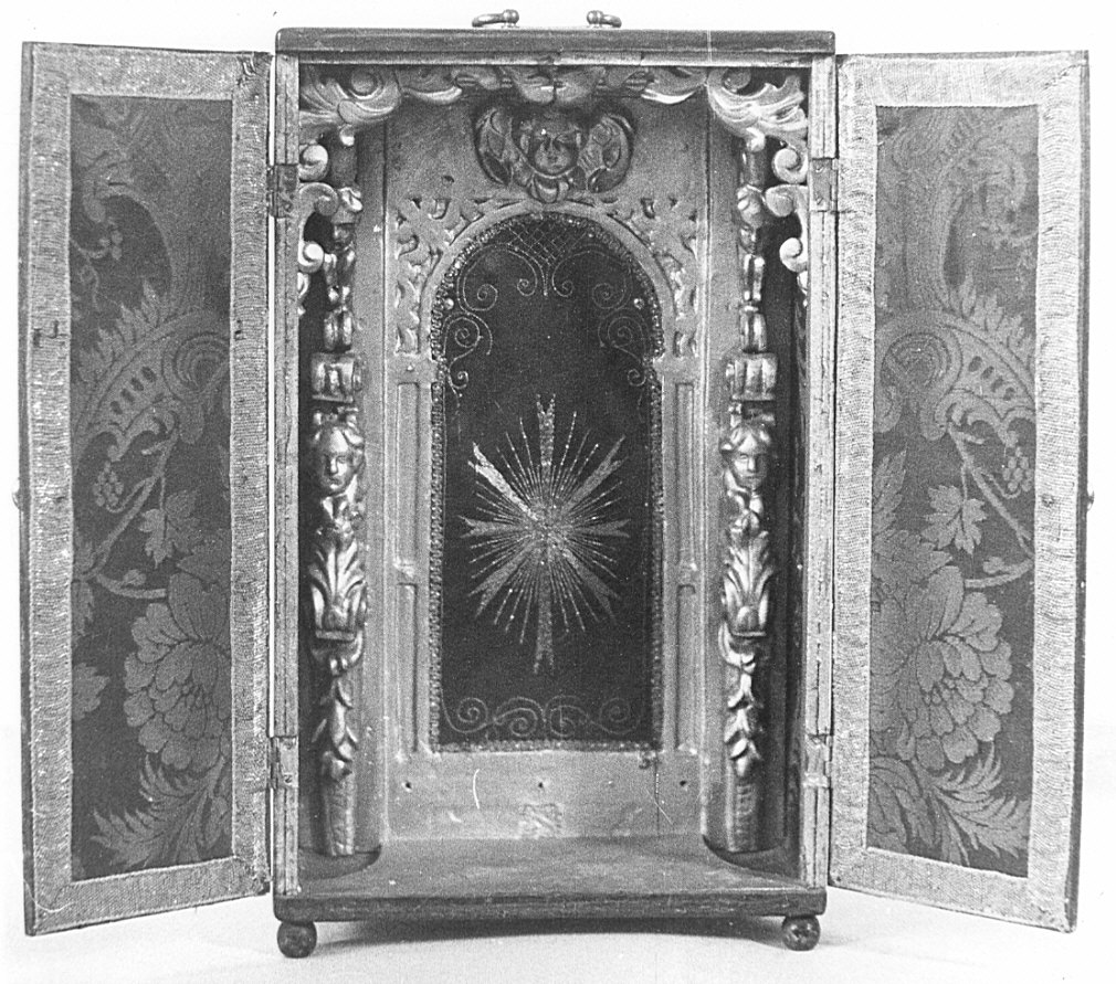tabernacolo portatile, opera isolata - bottega lombarda (metà sec. XVIII)