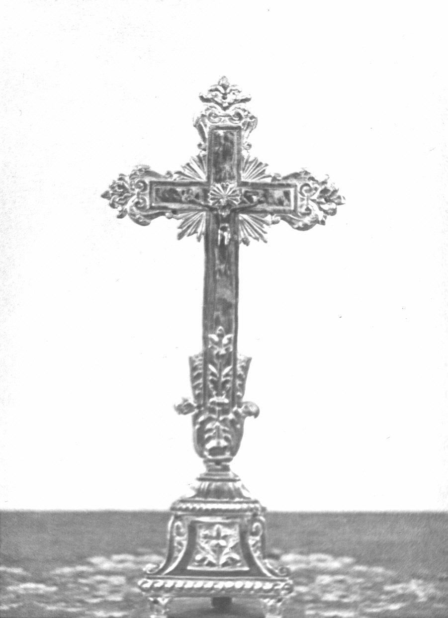croce d'altare, opera isolata - bottega lombarda (sec. XIX)