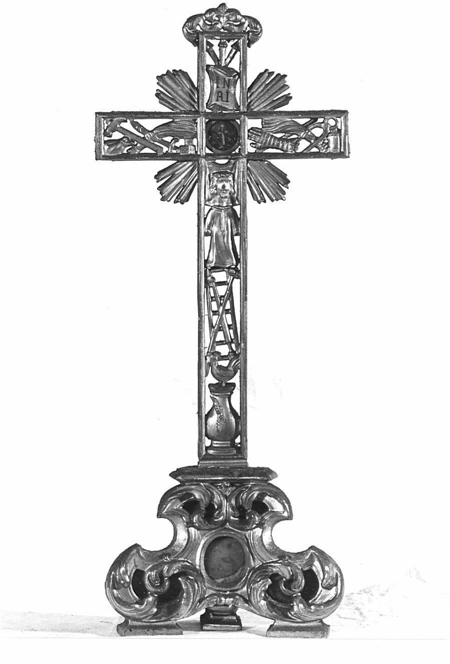 reliquiario - a croce, opera isolata - bottega lombarda (sec. XVIII)