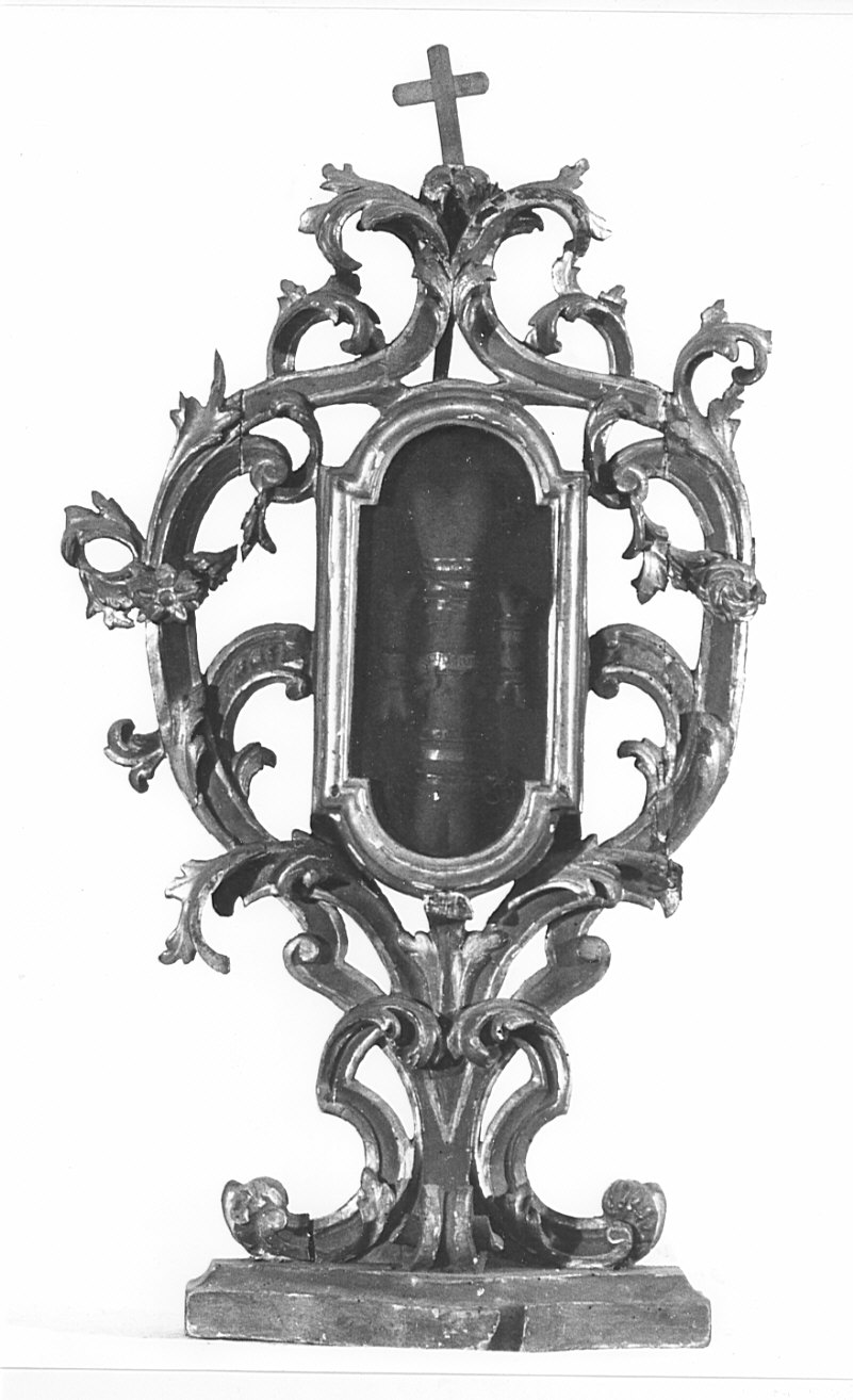 reliquiario - a ostensorio, serie - bottega lombarda (sec. XVIII)