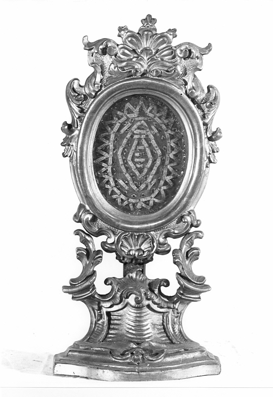 reliquiario - a ostensorio, opera isolata - bottega lombarda (sec. XVIII)