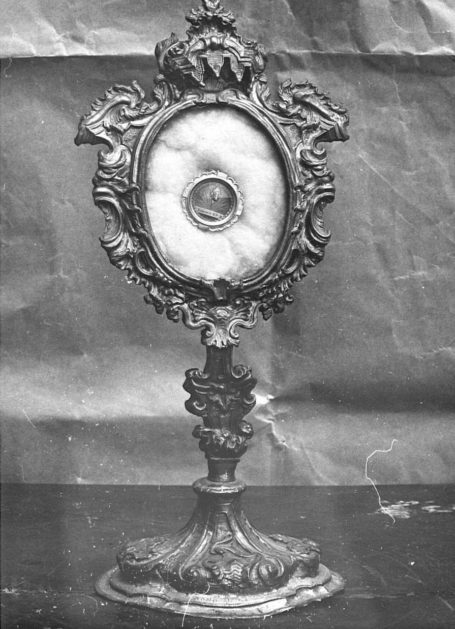 reliquiario - a ostensorio, opera isolata - bottega lombarda (sec. XVIII)