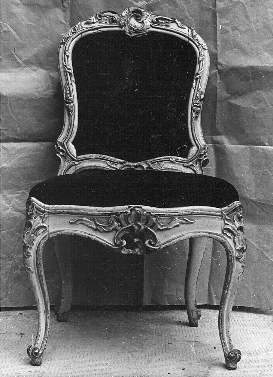 sedia, coppia - bottega lombarda (sec. XVIII)