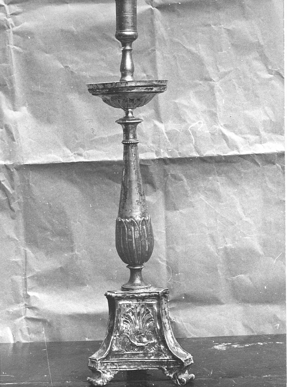 candeliere d'altare, coppia - bottega lombarda (fine sec. XVIII)