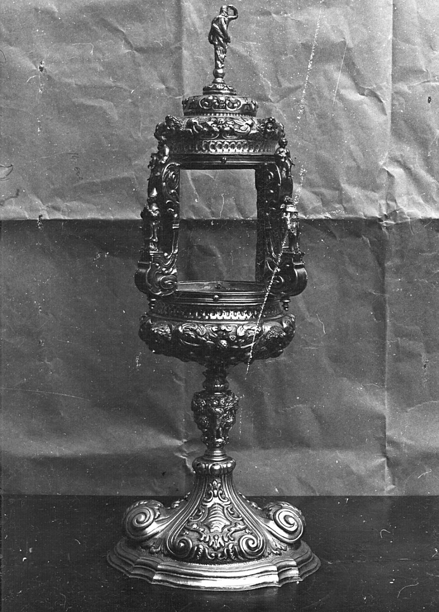 ostensorio architettonico, opera isolata - bottega lombarda (sec. XVII, sec. XVIII)